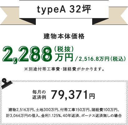 企画住宅のプラン タイプA